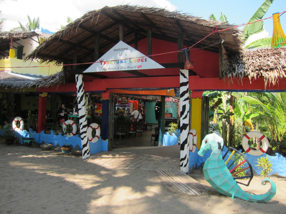 Eingang Takatuka Beach Resort