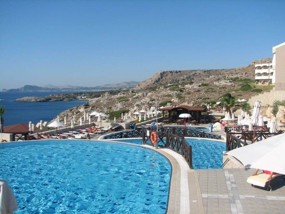 Poollandschaft  Hotel Kalithea Horizon Royal