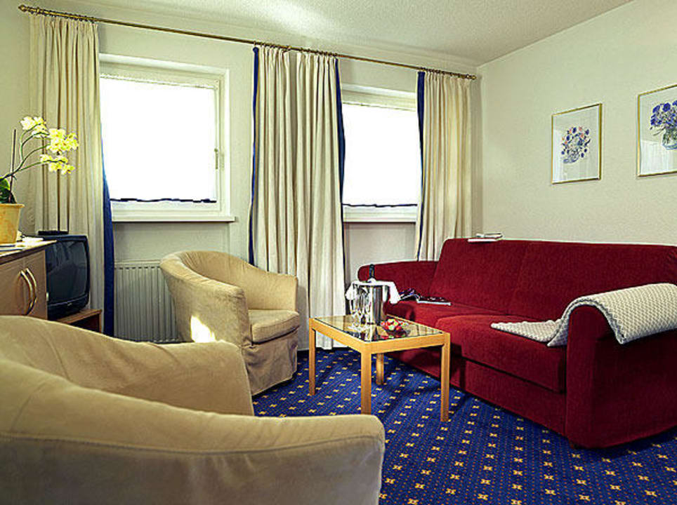 Wohnzimmer im Appartement 2 Chalet Schneekristall