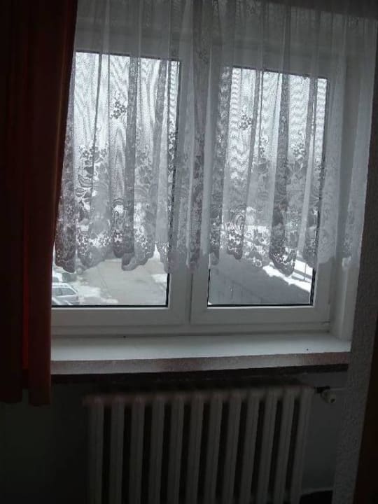 Ausblick mit Eiszapfen Hotel Lugsteinhof