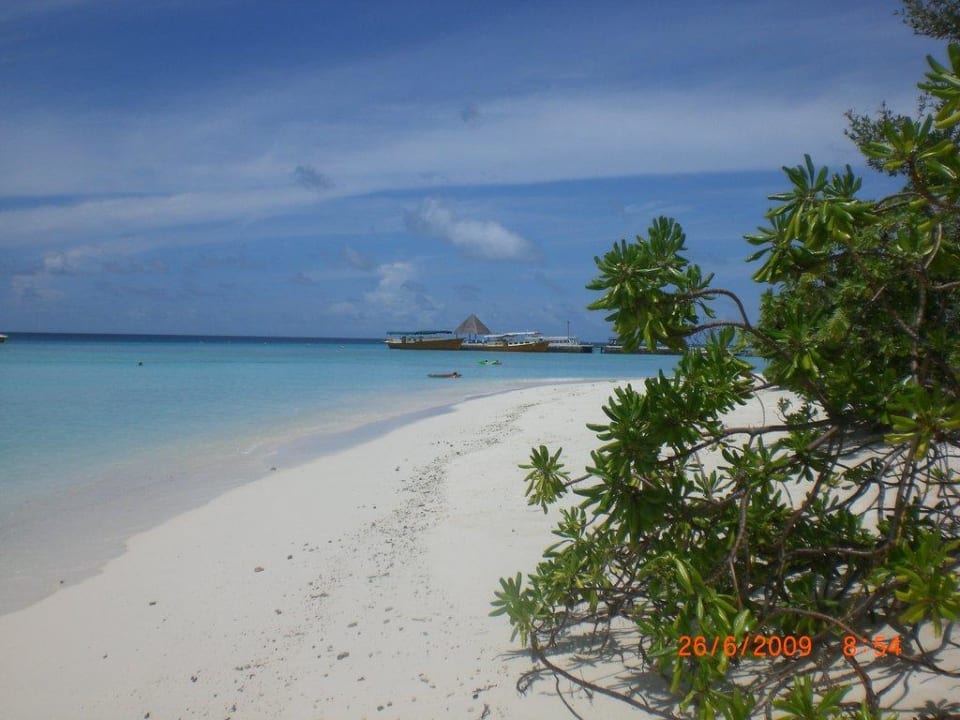 Blick zum Landesteg Summer Island Maldives