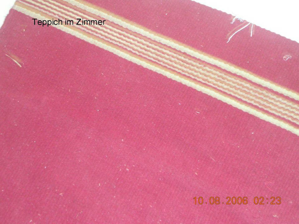 Bettvorleger beim Einzug ins Zimmer Hotel African Queen