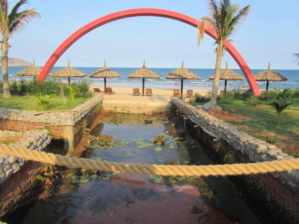 Stream leading to Beach Sandunes Beach Resort & Spa