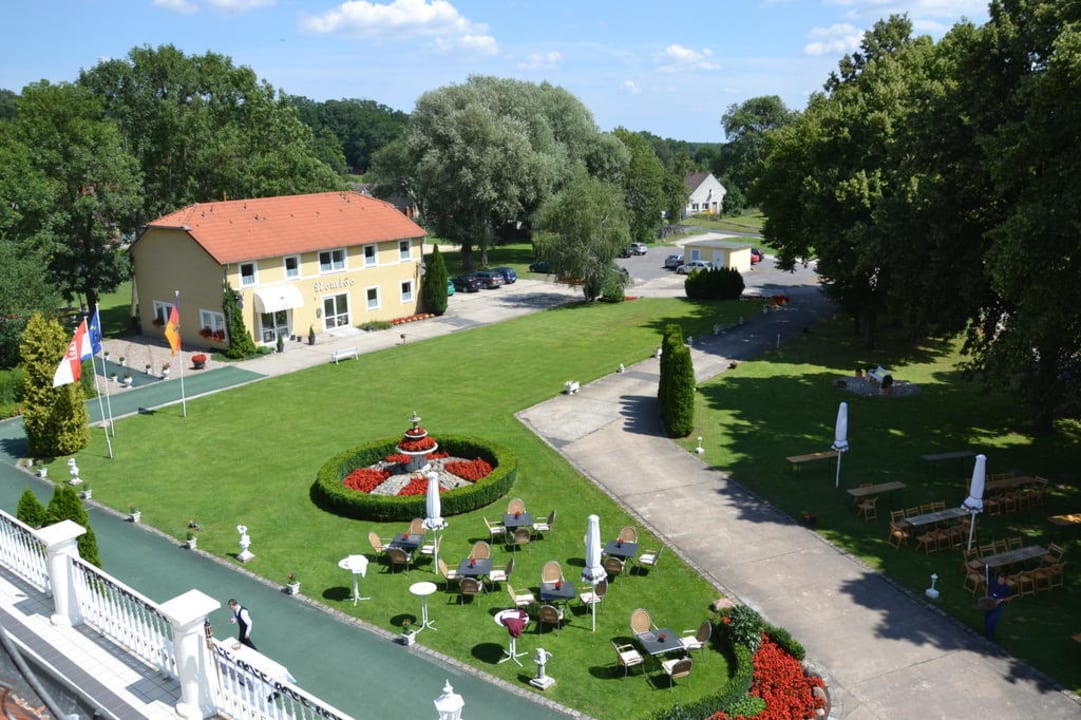 Blick aus dem Zimmer Schloss Wulkow