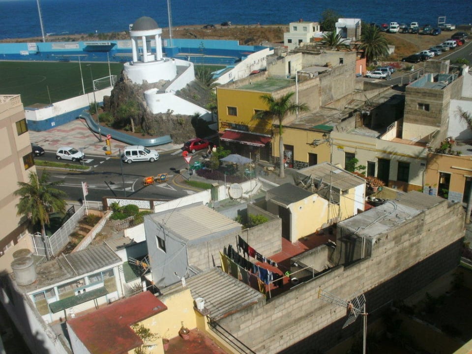 Ausblick von der Dachterrasse (Hauptgebäude) Hotel Don Manolito