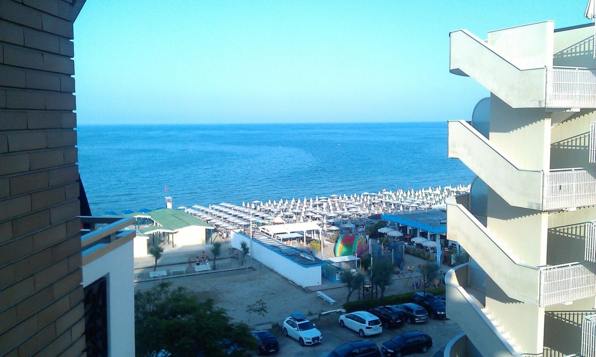 Meerblick vom Balkon Hotel Savini