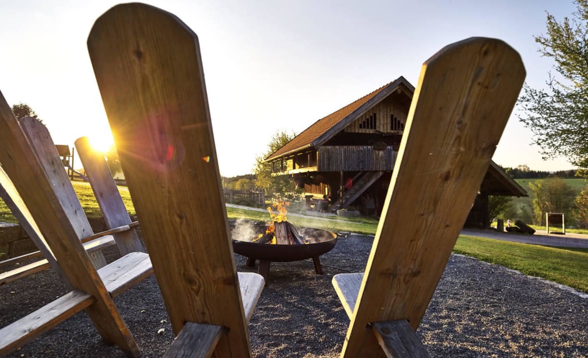 Lagerfeuerromantik Romantik am Hof im Stern