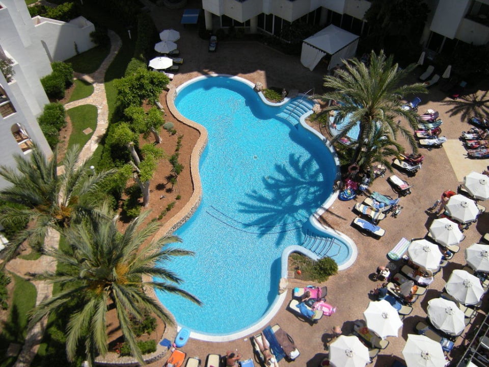 Ausblick Pool  6. Etage Hipotels Bahia Grande