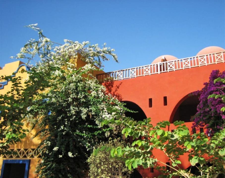 Garten und Hotelgebäude Makadi Palace