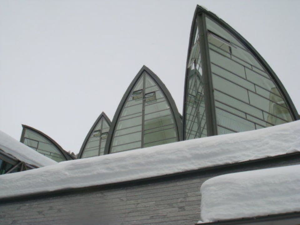 Tetto delle piscine Tschuggen Grand Hotel Arosa