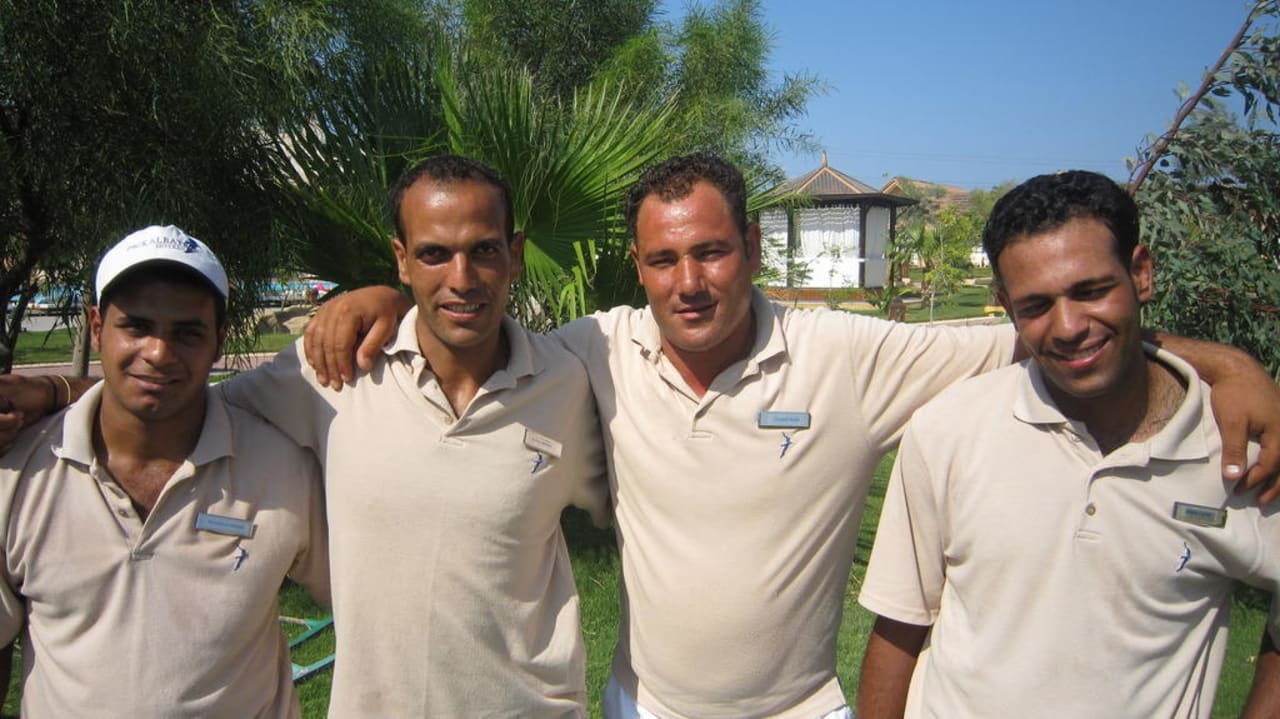 El Saied Reda mit Crew Pickalbatros Jungle Aqua Park Resort - Neverland Hurghada
