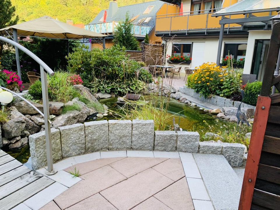 Gartenanlage Hotel Pension Obergfell