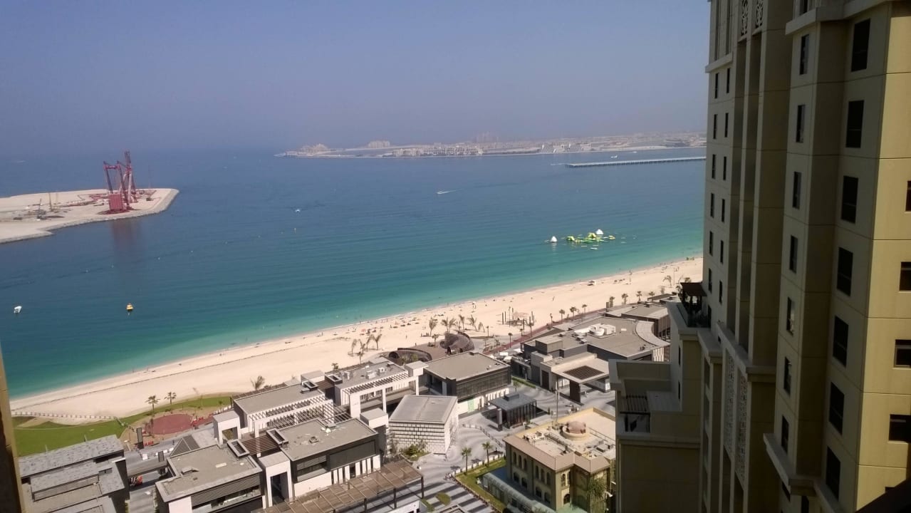Beach view with shopping mall in front Amwaj Rotana Jumeirah Beach Residence