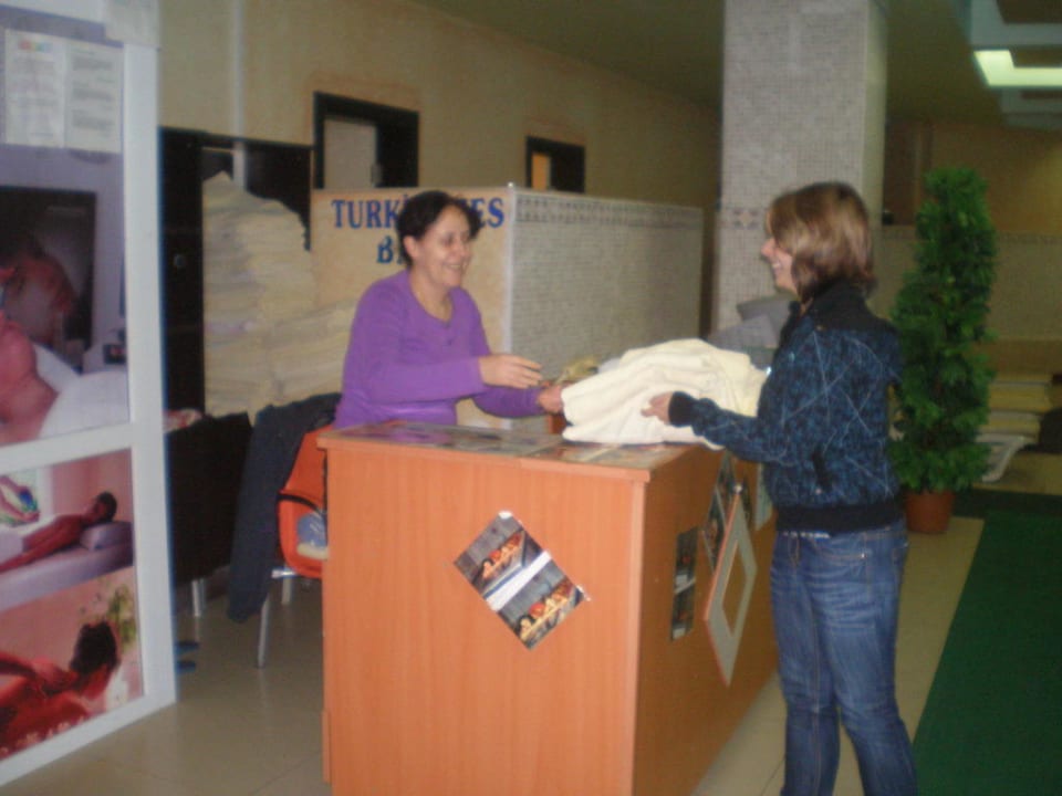 Handtuchausgabe Hotel Orfeus Park