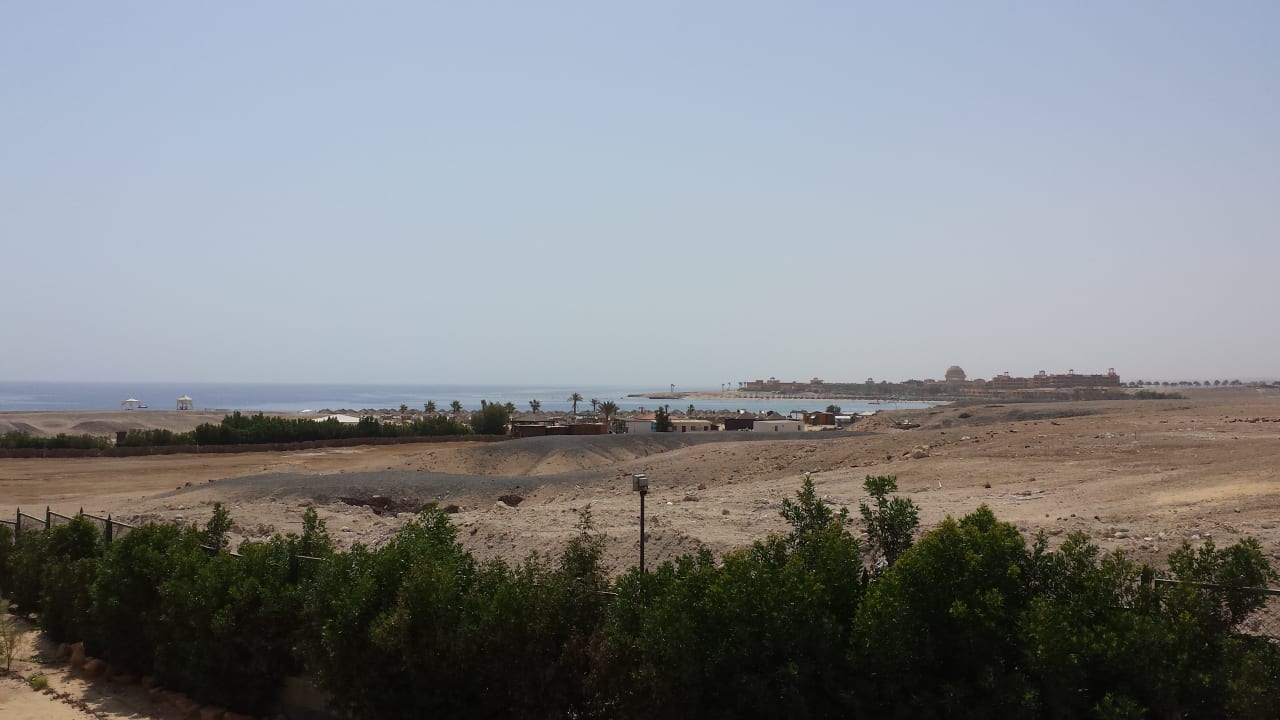 Blick von Zimmer 1920 in Richtung Bucht Hilton Marsa Alam Nubian Resort