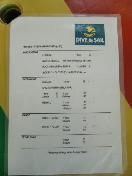 Preisliste Cinnamon Hakuraa Huraa Maldives