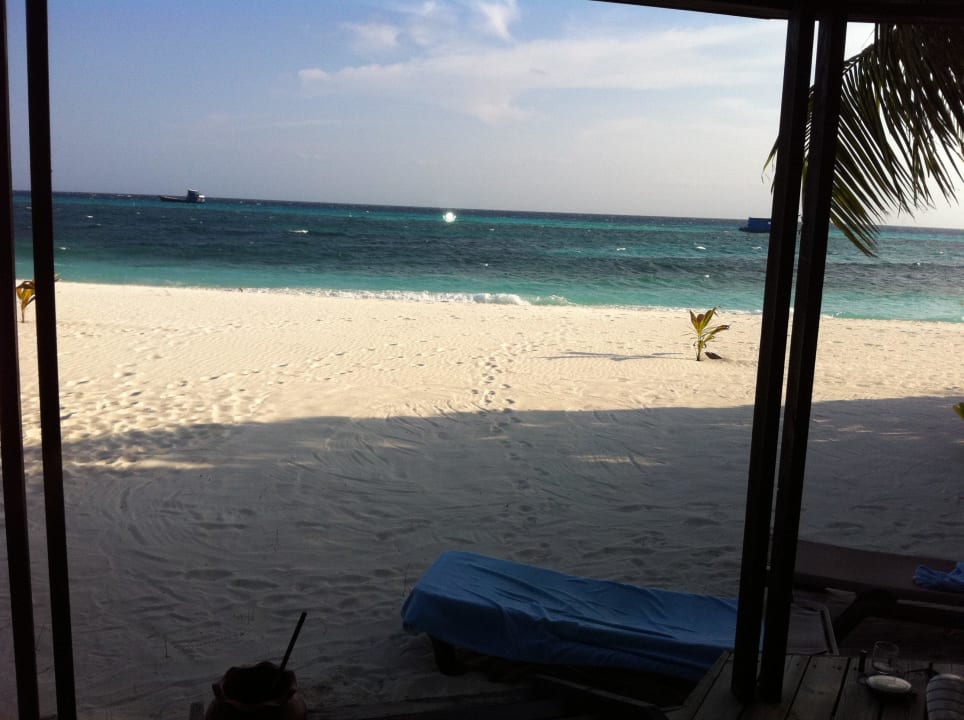 Ausblick aus der Terrasse Kuredu Island Resort & Spa