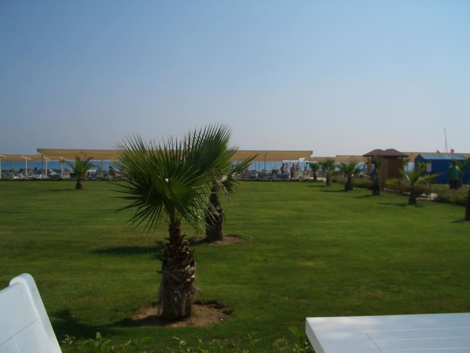 Ausblick von der Strandbar zum Strand Sunis Elita Beach Resort & Spa