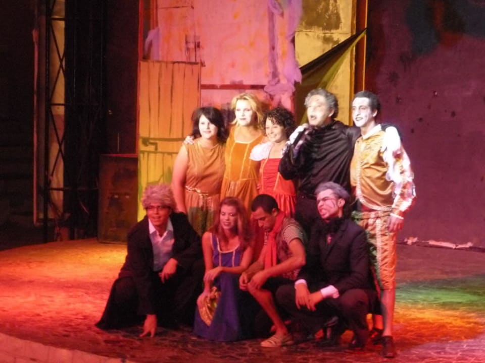 Hotelanimation "Tanz der Vampire" im Amphitheater Pickalbatros Alf Leila Wa Leila Resort - Neverland Hurghada