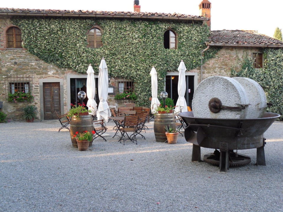 Gartenterrasse am Restaurant Hotel Fattoria Castelvecchi