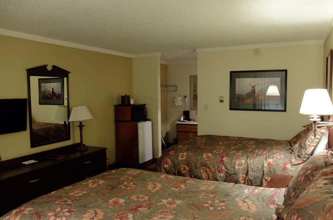 Wnętrze pokoju Snowshoe Motel