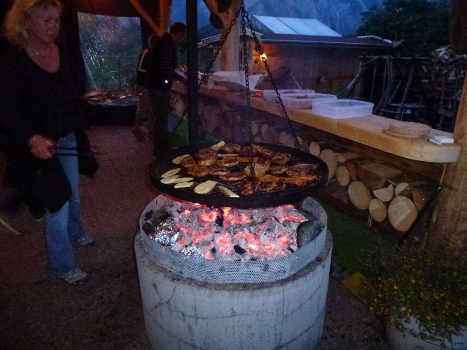 Grillen im Hotelgarten Gästehaus Fernblick