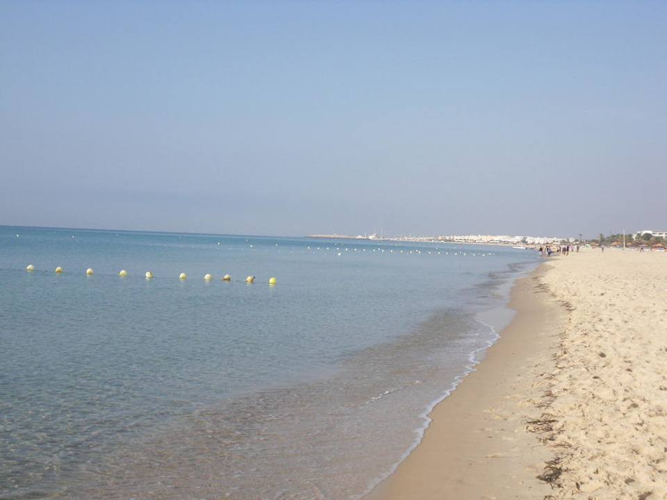 Morgens  um sieben am Strand, einfach traumhaft Hotel Paradis Palace