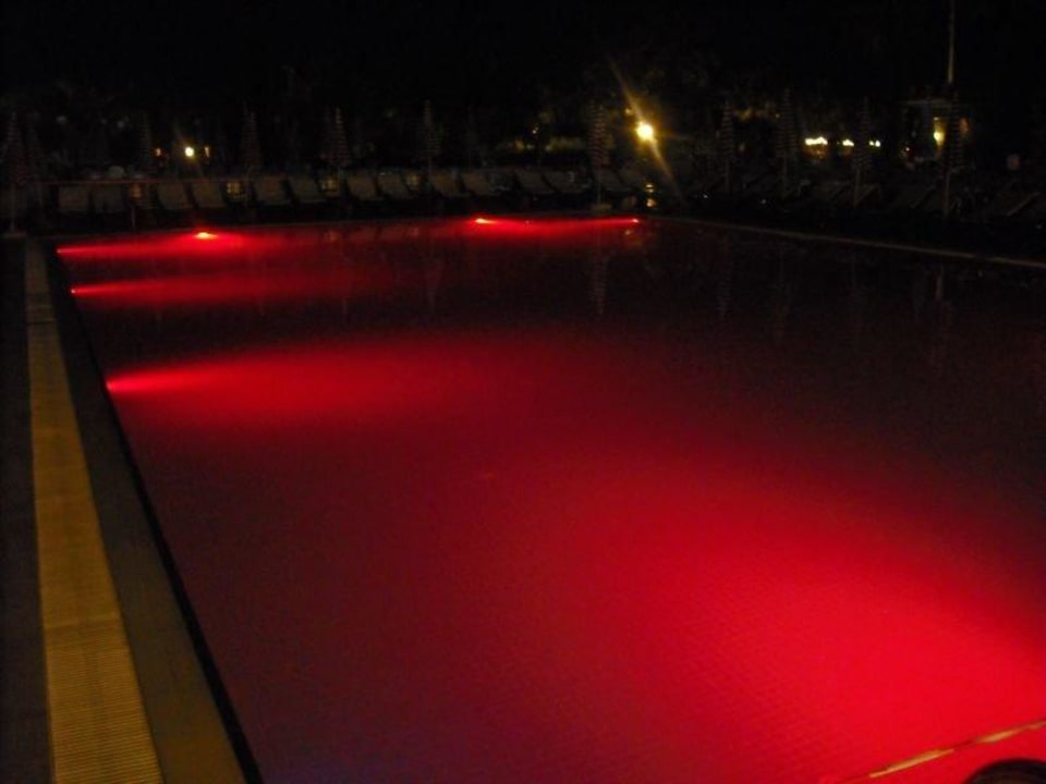 Ein Pool bei Nacht Hotel Club Sera
