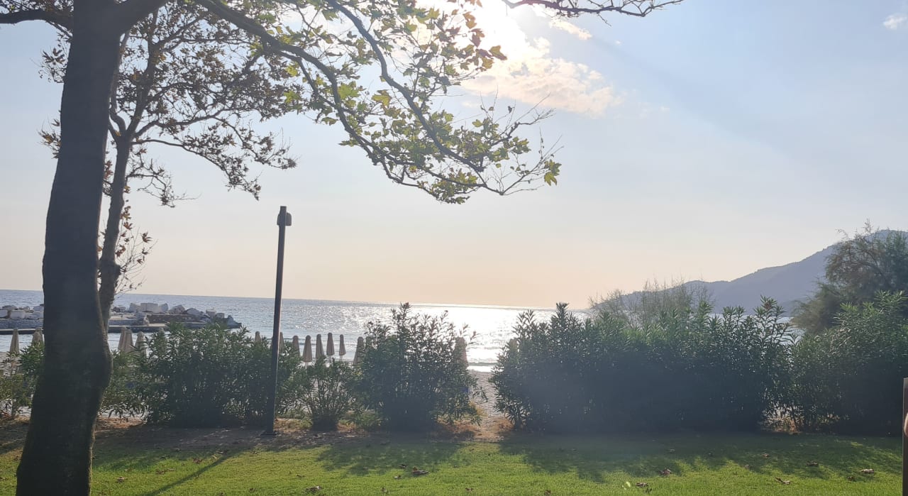 Ausblick Hotel Makryammos Bungalows