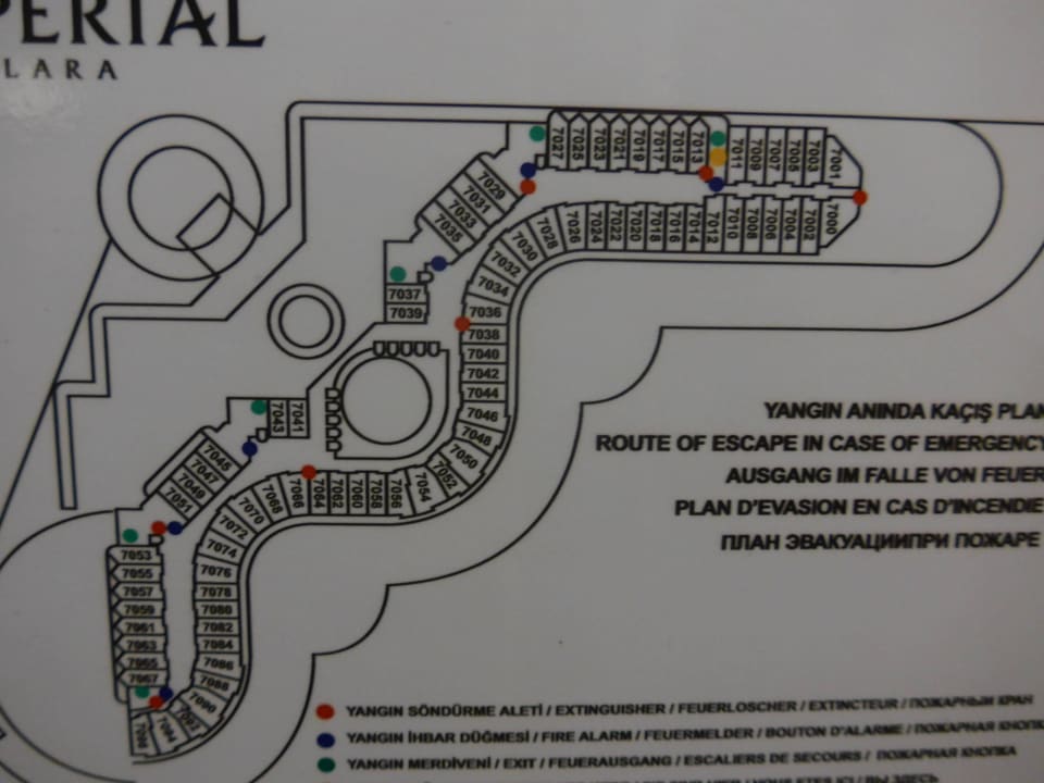 Zimmerplan  Hotel Delphin Imperial