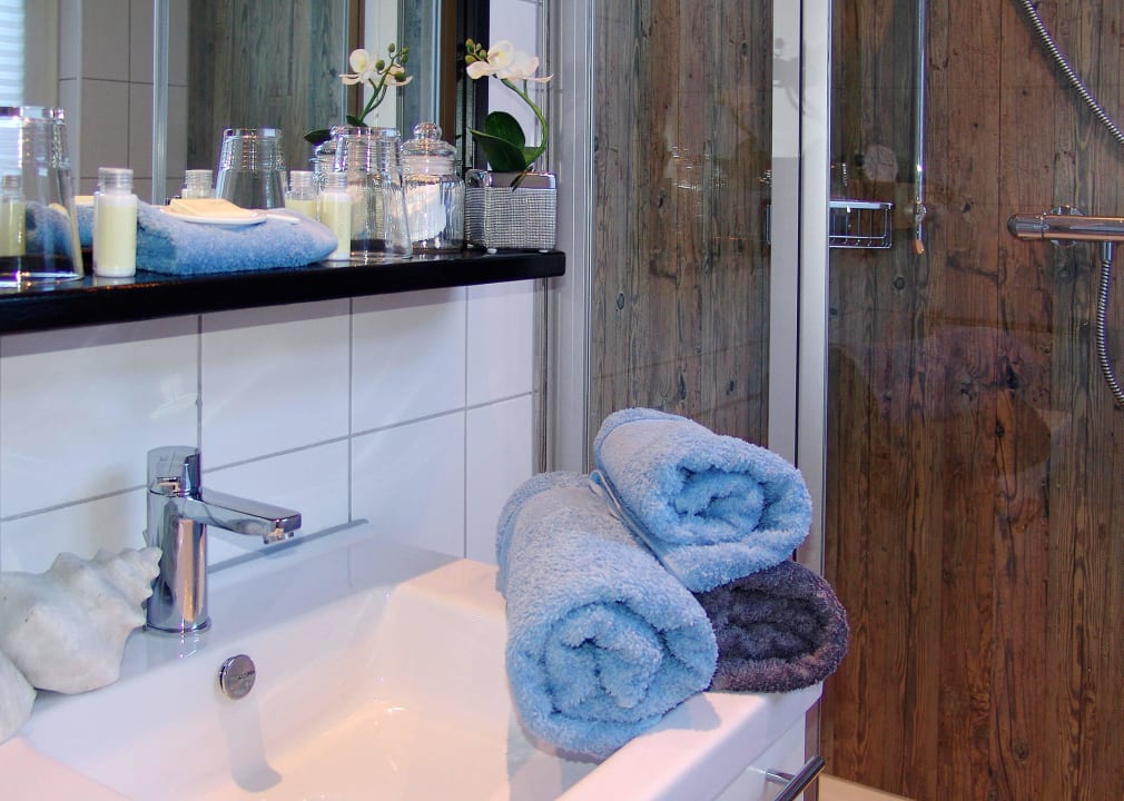 Badezimmer Hotel Garni Landhaus Uttum