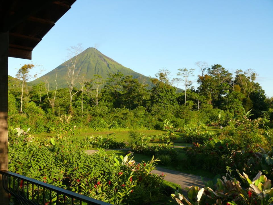 Blick auf Vulkan Arenal von Zimmer E4 Casa Luna Hotel & Spa