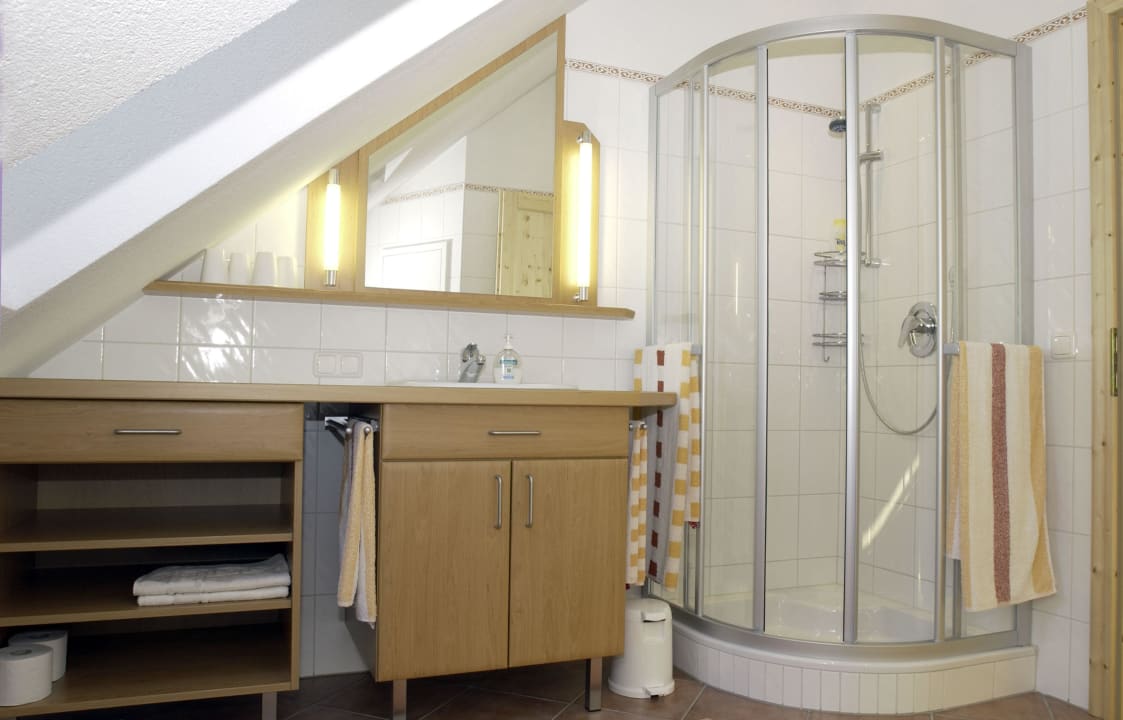 Dusche Ferienwohnung Landhaus Huhle