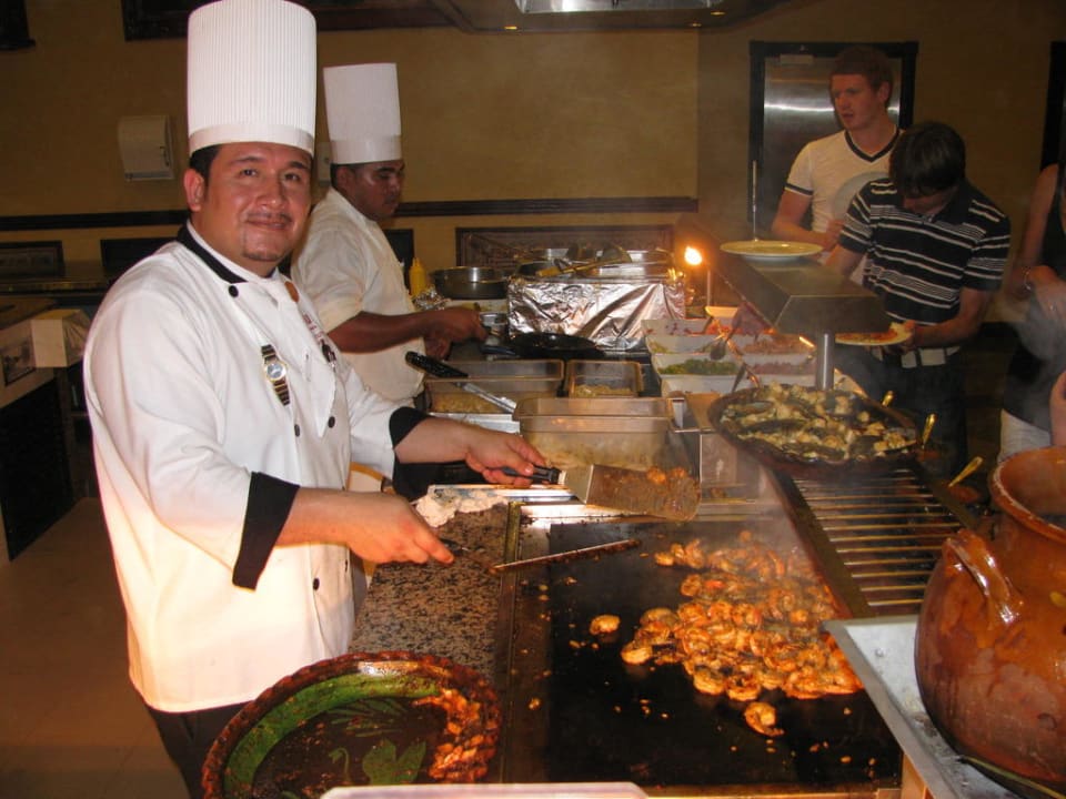 Garnelen vom Grill Hotel Riu Tequila