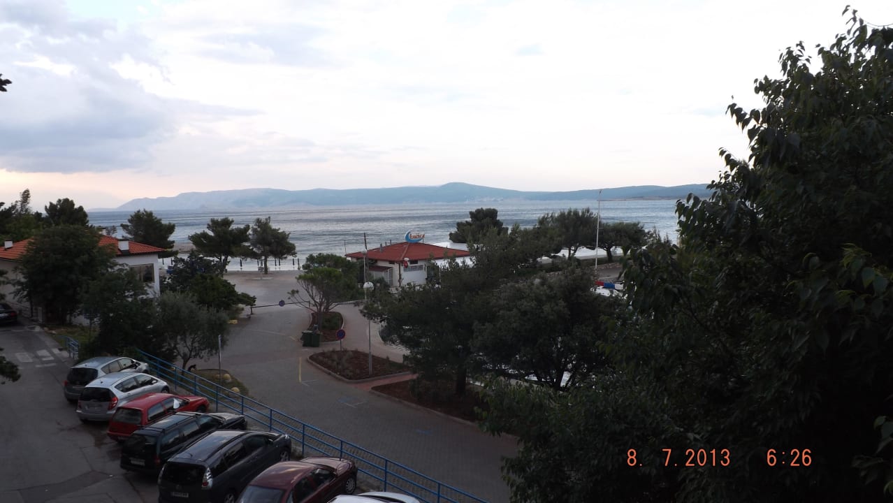 Blick vom Balkon Pension Ribica