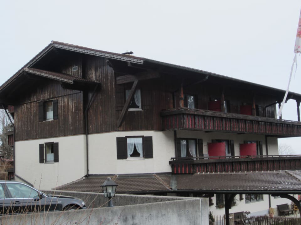 Eher unscheinbare Rückseite des Hotels Hotel Bergruh