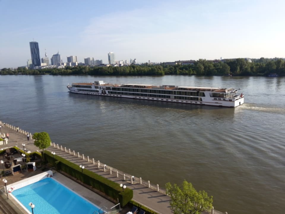Ausblick Hilton Vienna Waterfront