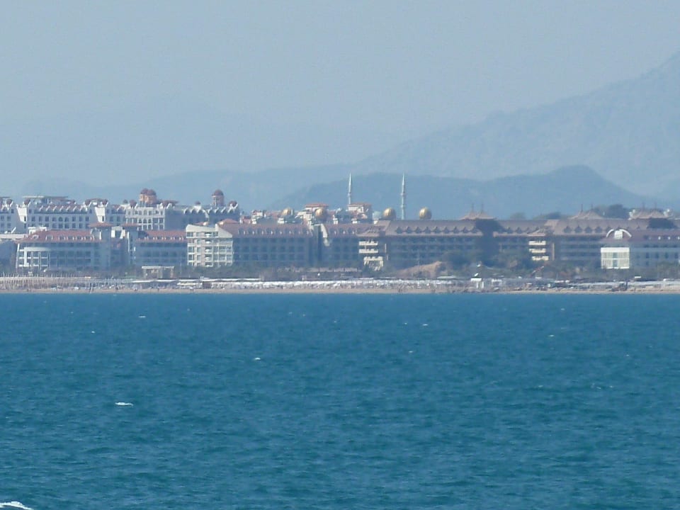 Sicht aufs Hotel von Side aus Aydinbey Kings Palace & Spa