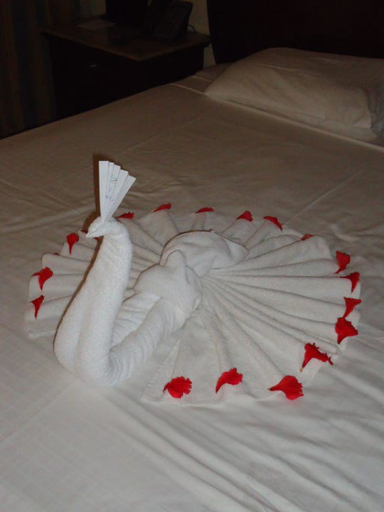 Schwan auf dem Bett Stella Beach Resort & Spa Makadi Bay