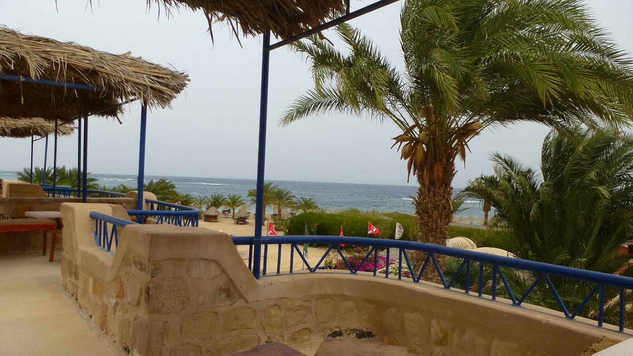 Über der Tauchstation-Blick zum Meer Utopia Beach Club