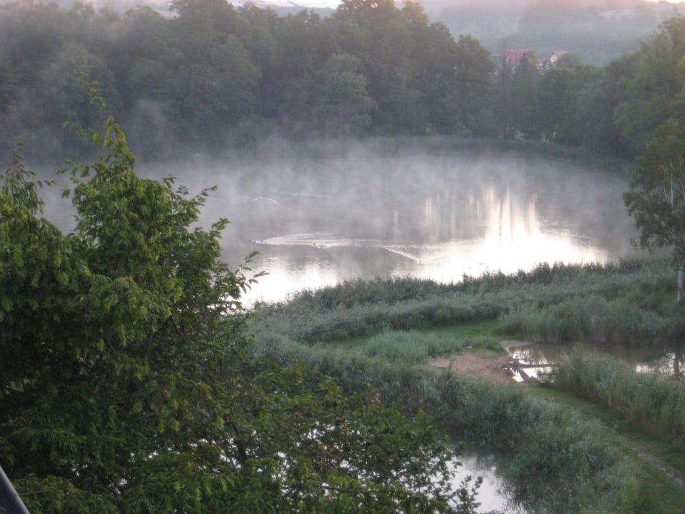 Morgennebel am See Hotel Altes Kurhaus