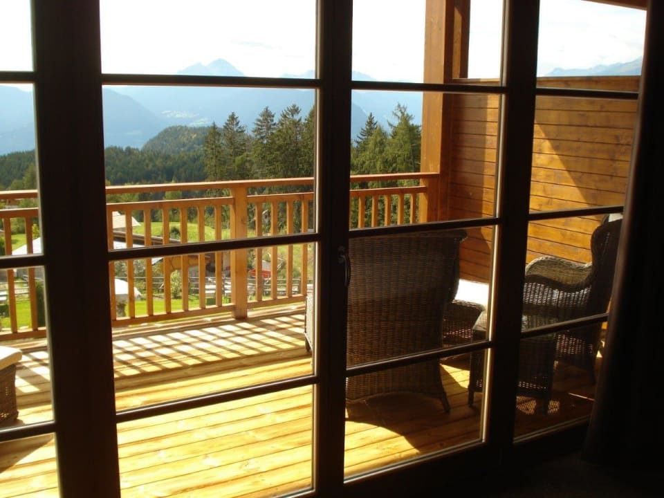 Aussicht vom Zimmer Hotel Chalet Mirabell