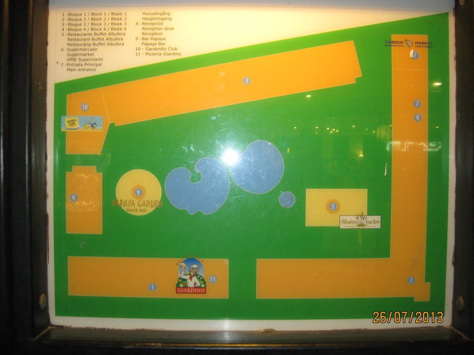 Der Lageplan des Alcudia Garden Alcudia Garden Aparthotel