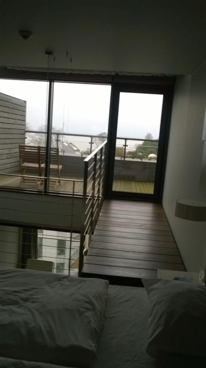 Bett mit Blick auf die Ostsee Marine Hotel by Zdrojowa