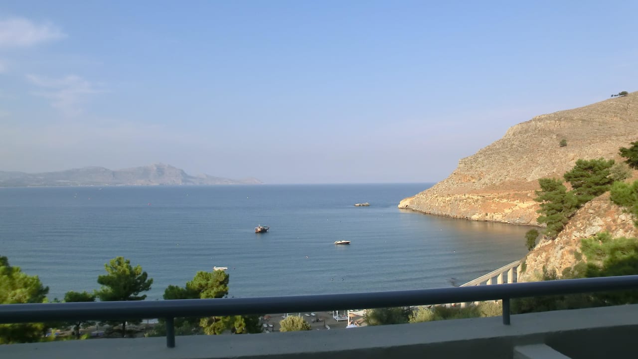 Blick aus dem Zimmer Lindos Mare, Seaside Hotel