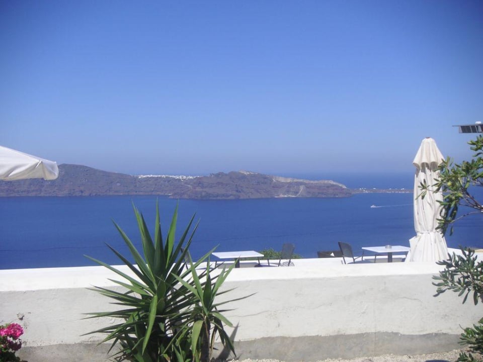 Blick vom Pool aus. Hotel Xenones Filotera