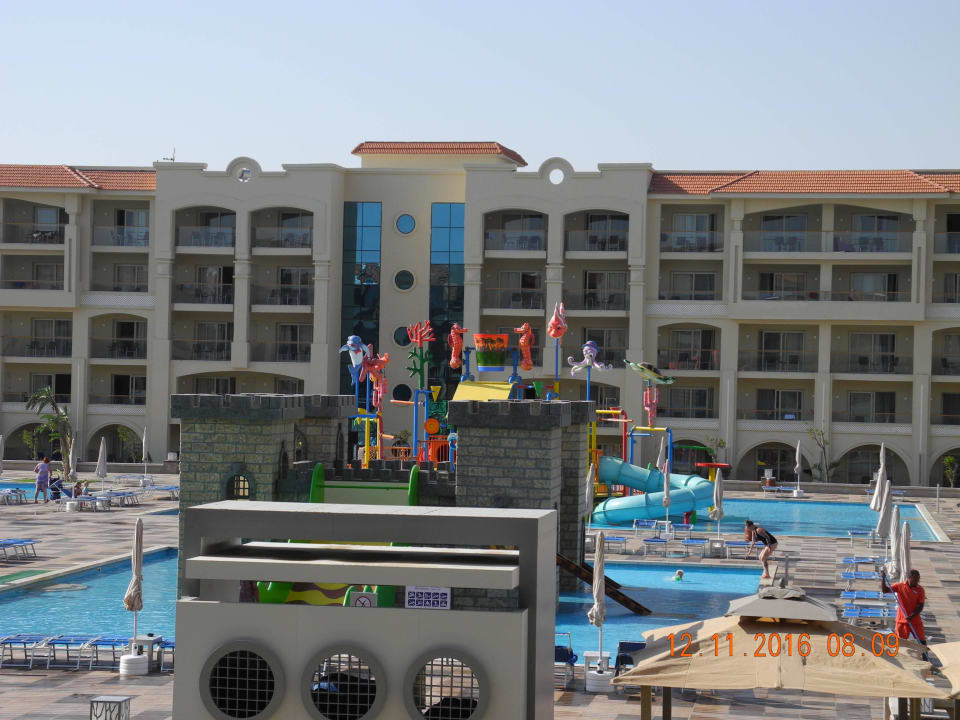 Blick vom Balkon Pickalbatros White Beach Resort - Hurghada