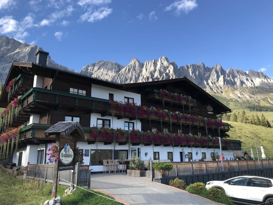 Außenansicht Alpengasthof Hotel Kopphütte