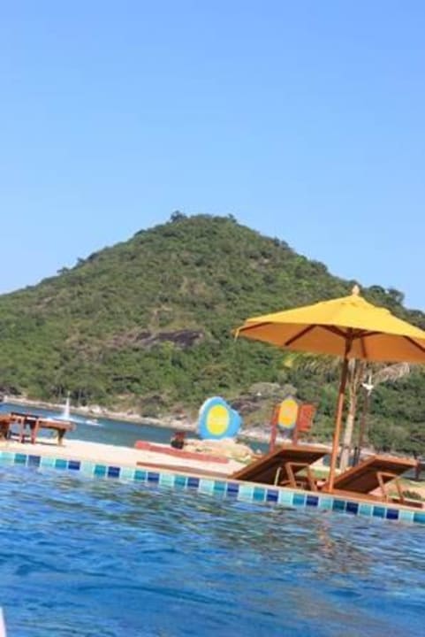Pool mit Meerblick Pingchan Koh Phangan Beachfront Resort