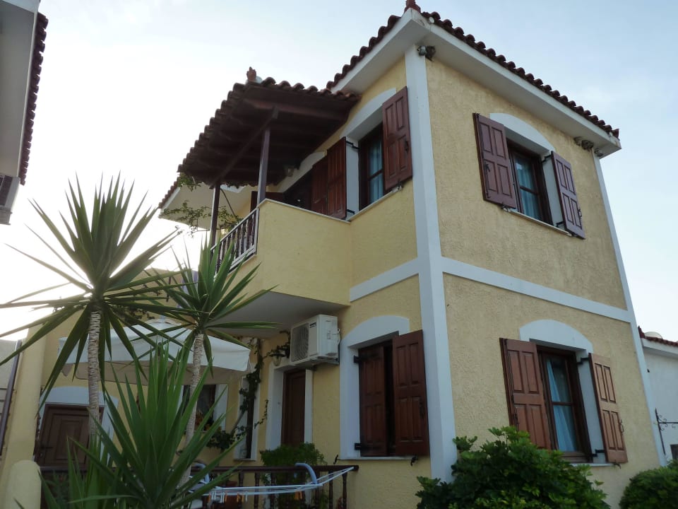 Unser Appartement in der Außenansicht Hotel Archangelos Village